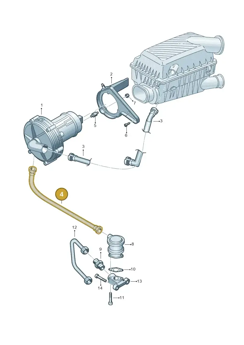 06A131127J — Volkswagen Sharan (2008-2010) diagram 244131100, position 4