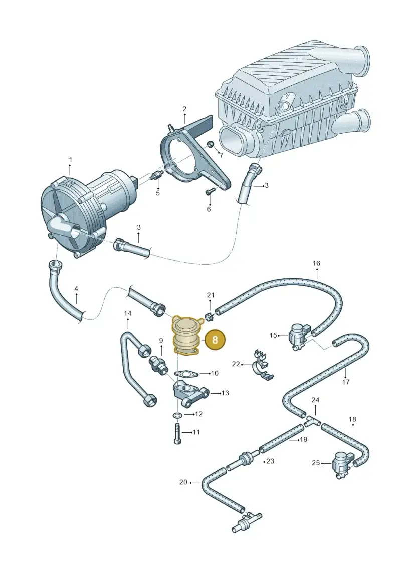 06A131351F — Volkswagen New Beetle             06> (2005-) diagram 194131050, position 8