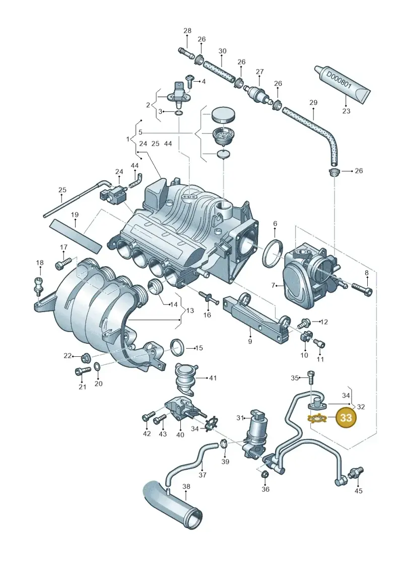 06A131547Q — Volkswagen CADDY (2004-) diagram 412133070, position 33