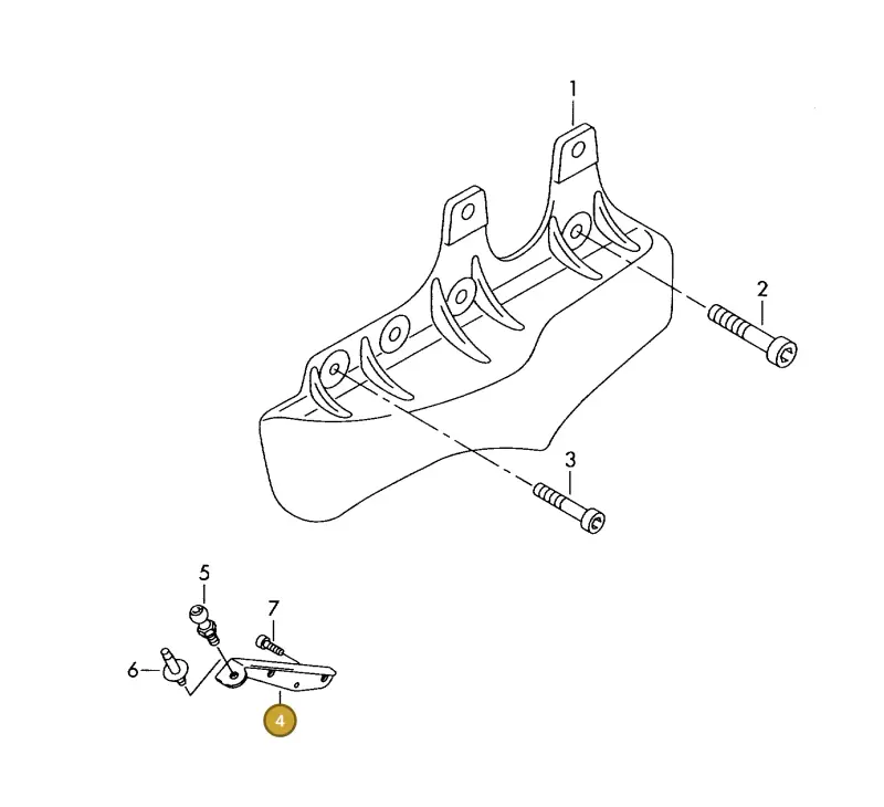 06A133344 — Volkswagen OTTO-IND.-MOT.         77> (1977-) diagram 421133050, position 4