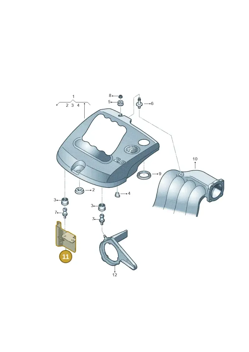 06A133942C — Volkswagen New Beetle             06> (2005-) diagram 266103720, position 11