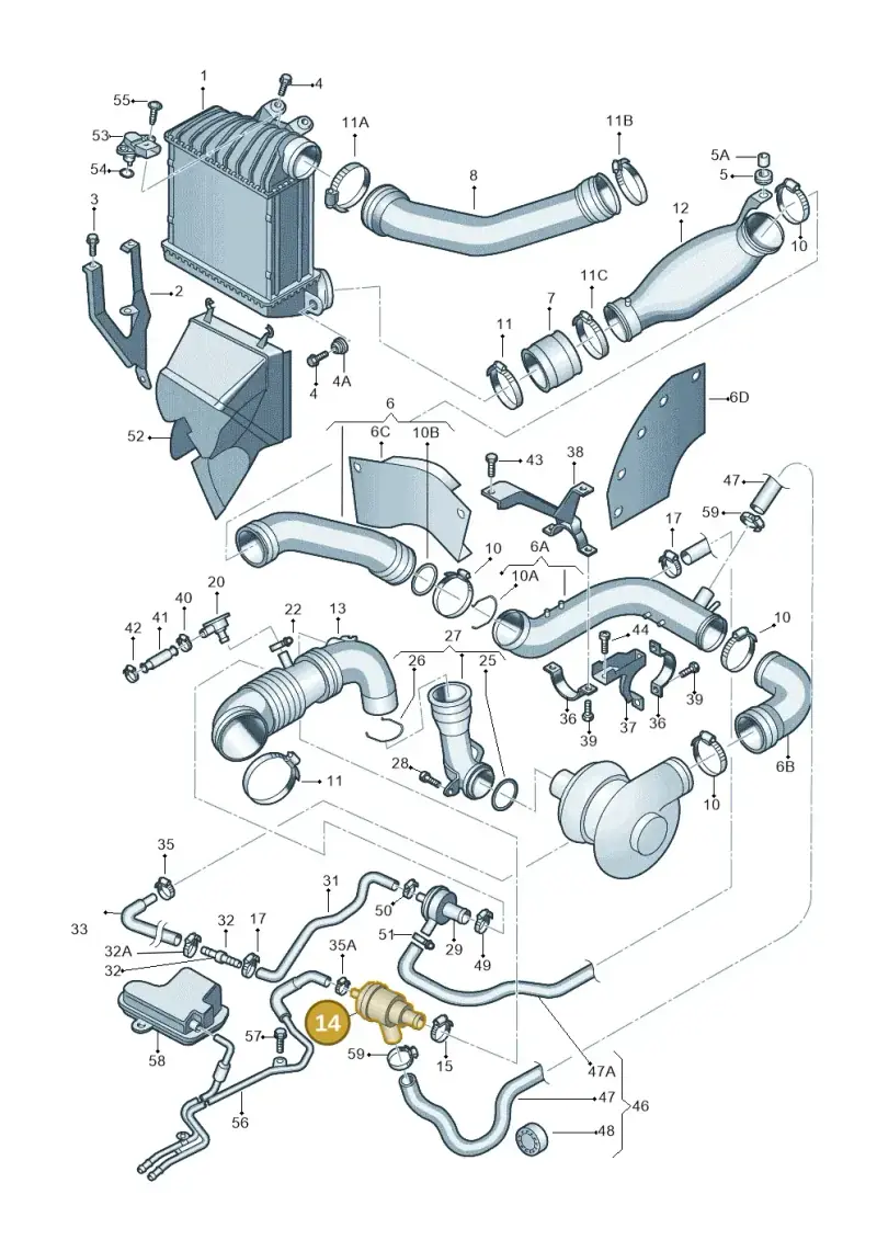 06A145710P — Volkswagen New Beetle             06> (2005-) diagram 194145750, position 14