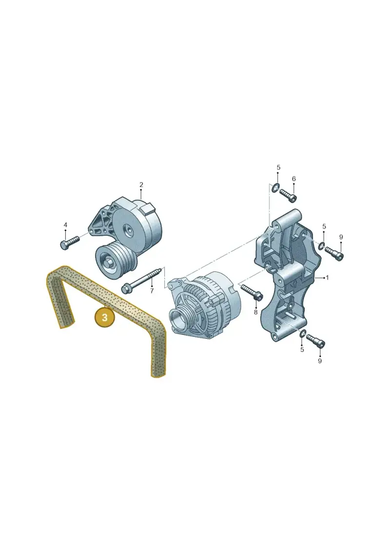 06A145933D — Volkswagen CAMPMOBILE(T5) (2004-2006) diagram 121903700, position 3