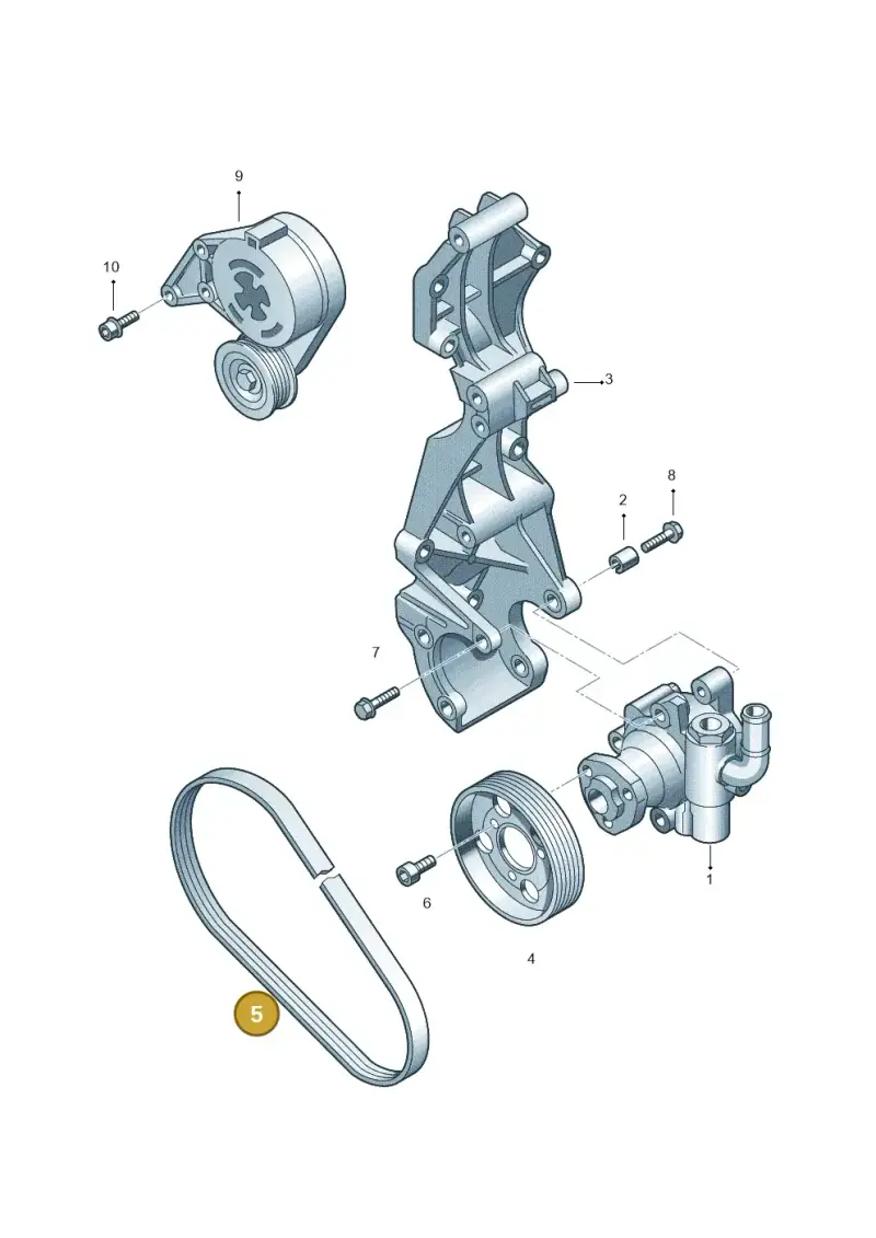 06A145933D — Volkswagen Transp. caravelle (2011-2015) diagram 410145200, position 5