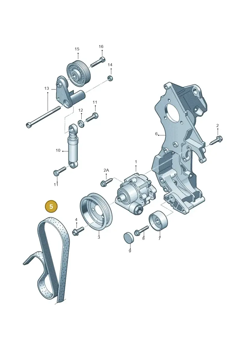 06A260849C — Volkswagen New Beetle             06> (2005-) diagram 266145300, position 5