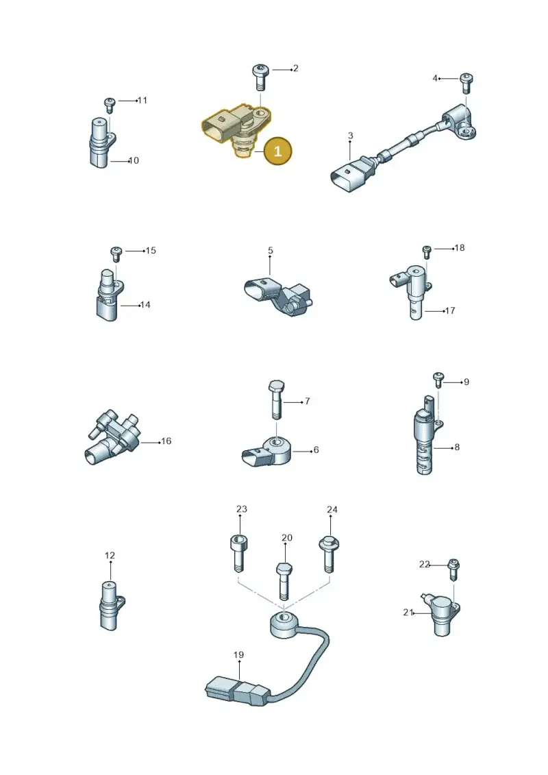 06A905161B — Volkswagen Jetta 2.0 (2015-2015) diagram 692906300, position 1
