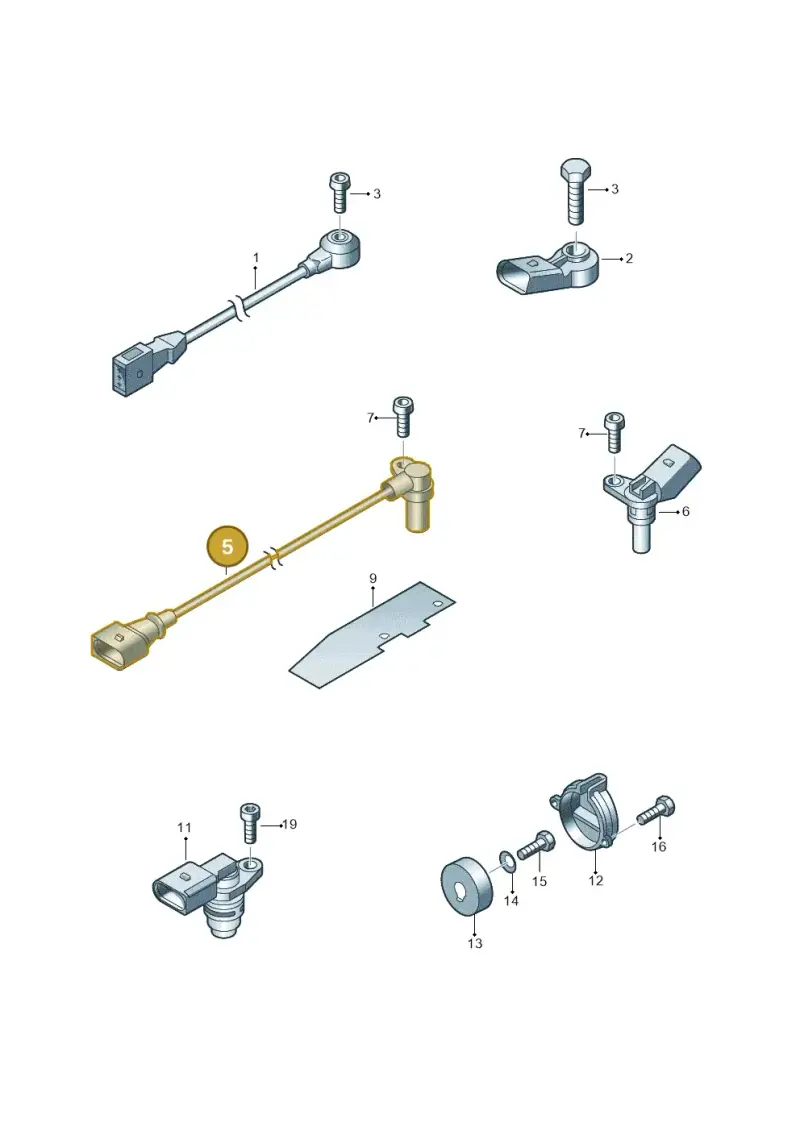 06A906433E — Volkswagen Phaeton 4motion (2010-2016) diagram 710906000, position 5