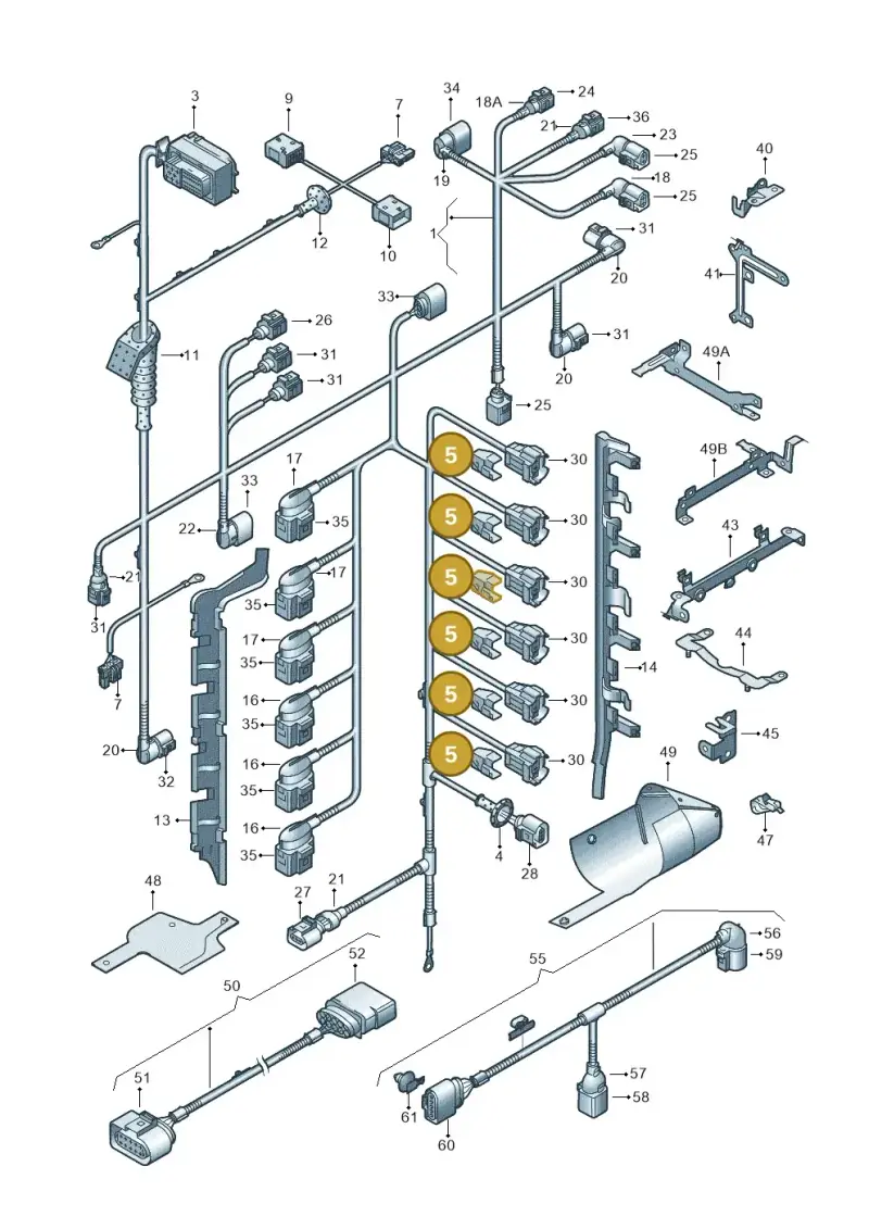 06A906732 — Volkswagen Touareg                08> (2007-) diagram 274971060, position 5