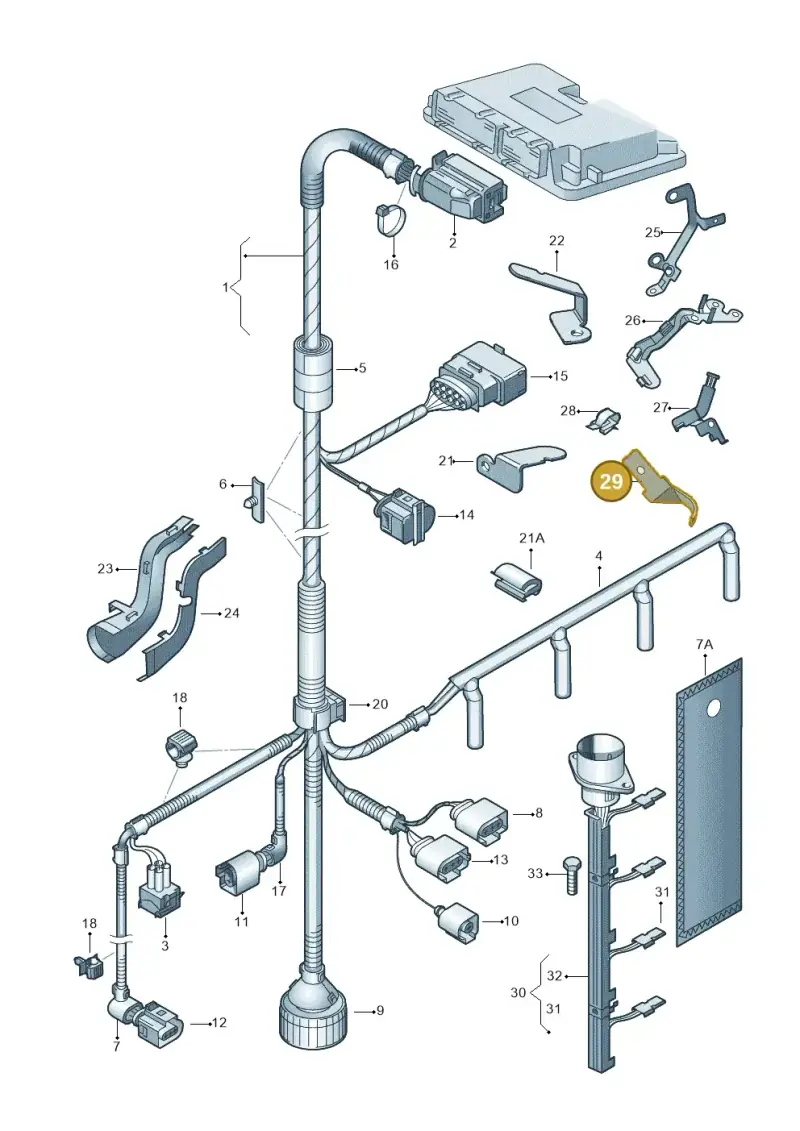06A971845AB — Volkswagen New Beetle             06> (2005-) diagram 203971090, position 29