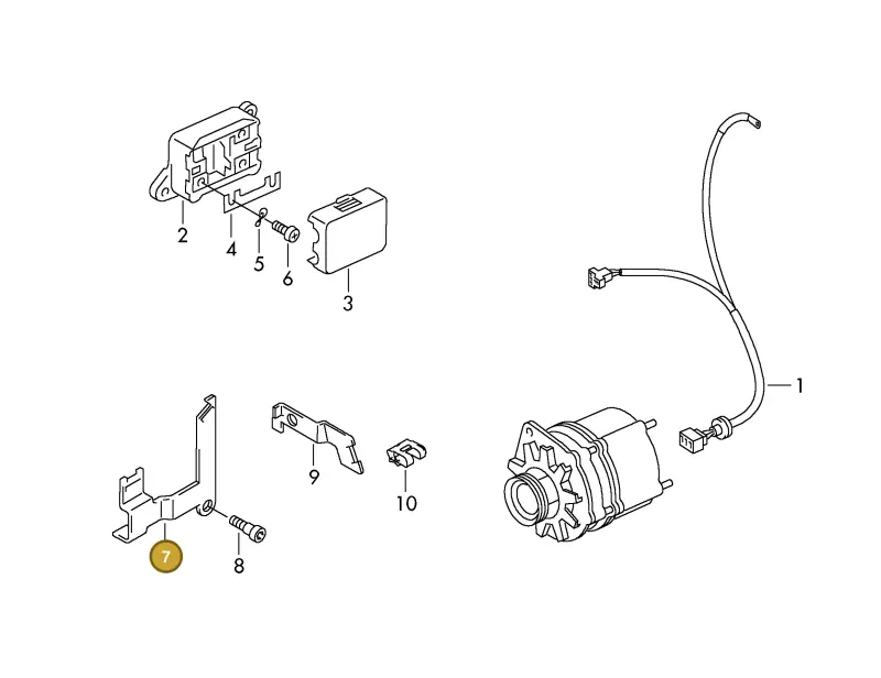 06A971845Q — Volkswagen DIES.-IND.-MOT.1,9>2,0 08> (2007-) diagram 425972000, position 7