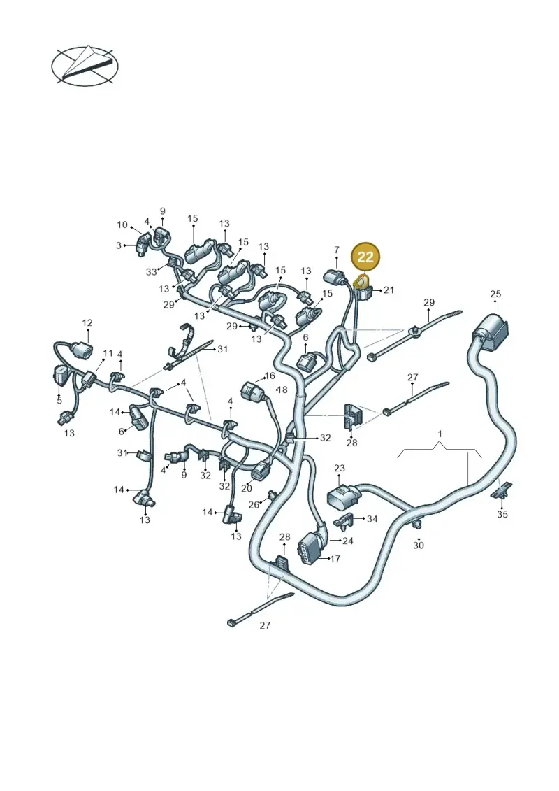 06A971921C — Volkswagen Taigo (2021-2024) diagram 813971080, position 22