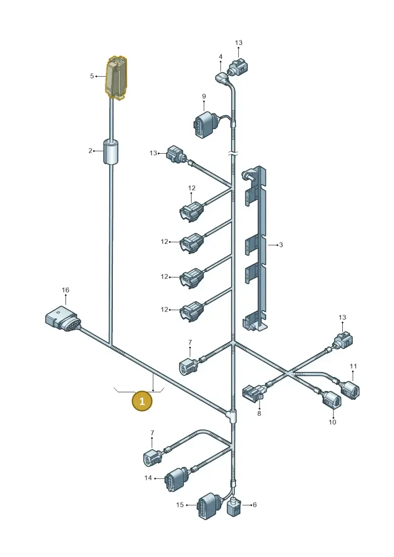 06A972619N — Volkswagen GOLF PLUS              05> (2005-) diagram 409971020, position 1