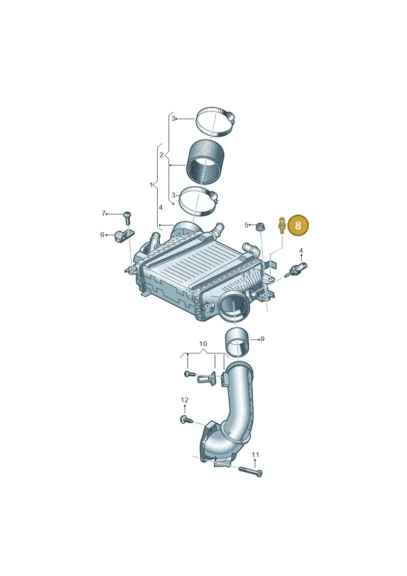06B103951 — Volkswagen Touareg (2017-2023) diagram 439145855, position 8