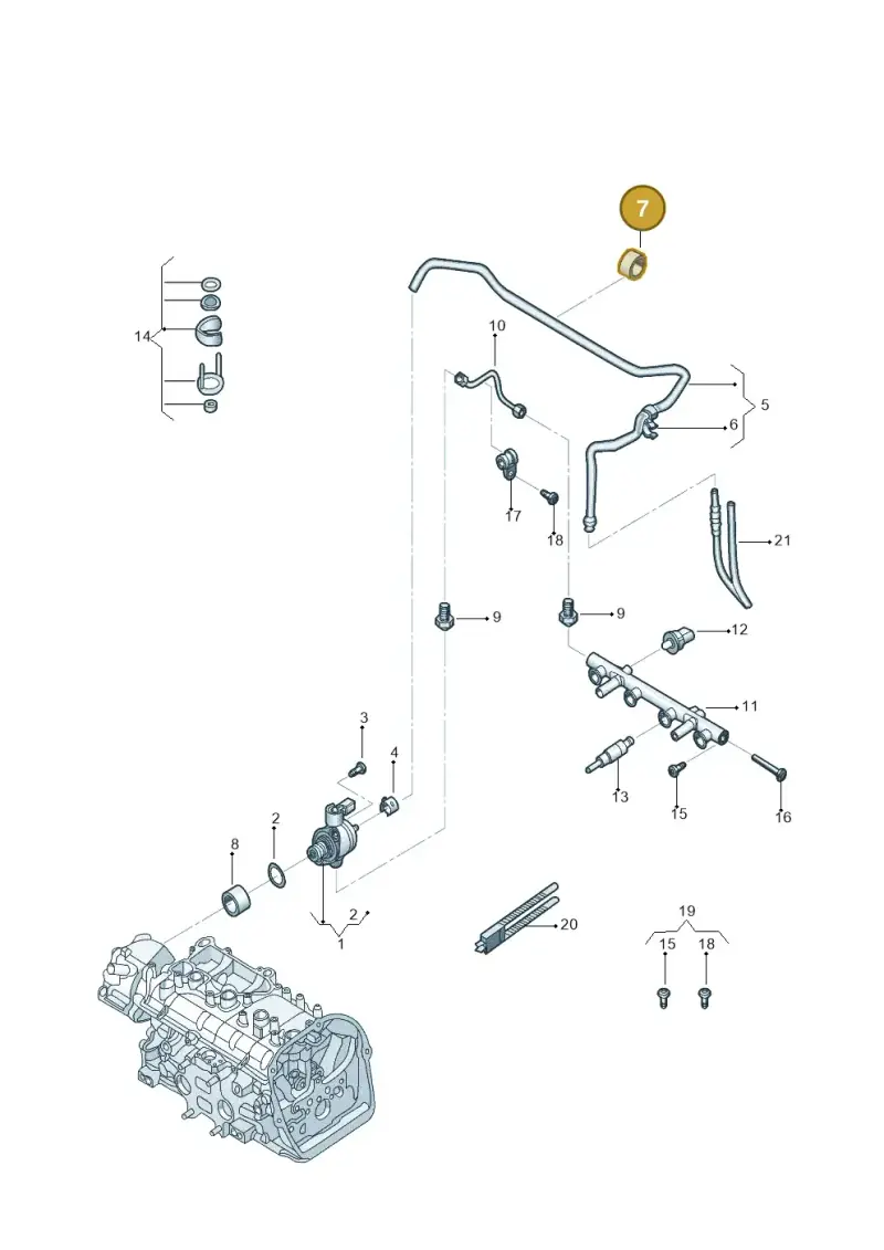 06B141730B — Volkswagen Beetle (2016-2019) diagram 789133250, position 7