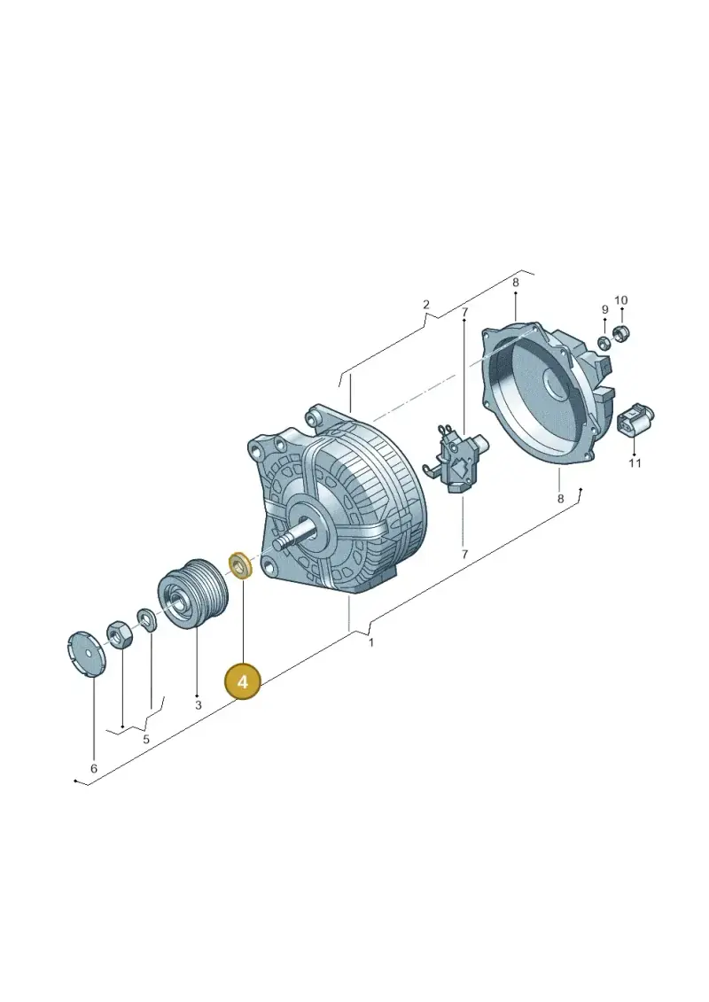 06B903237 — Volkswagen Tiguan 4Motion (2011-2018) diagram 737903000, position 4