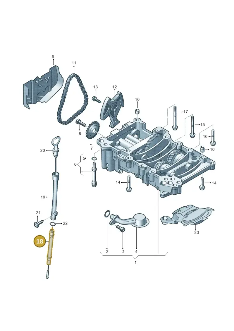 06D103634E — Volkswagen Polo (2012-2014) diagram 412115250, position 18