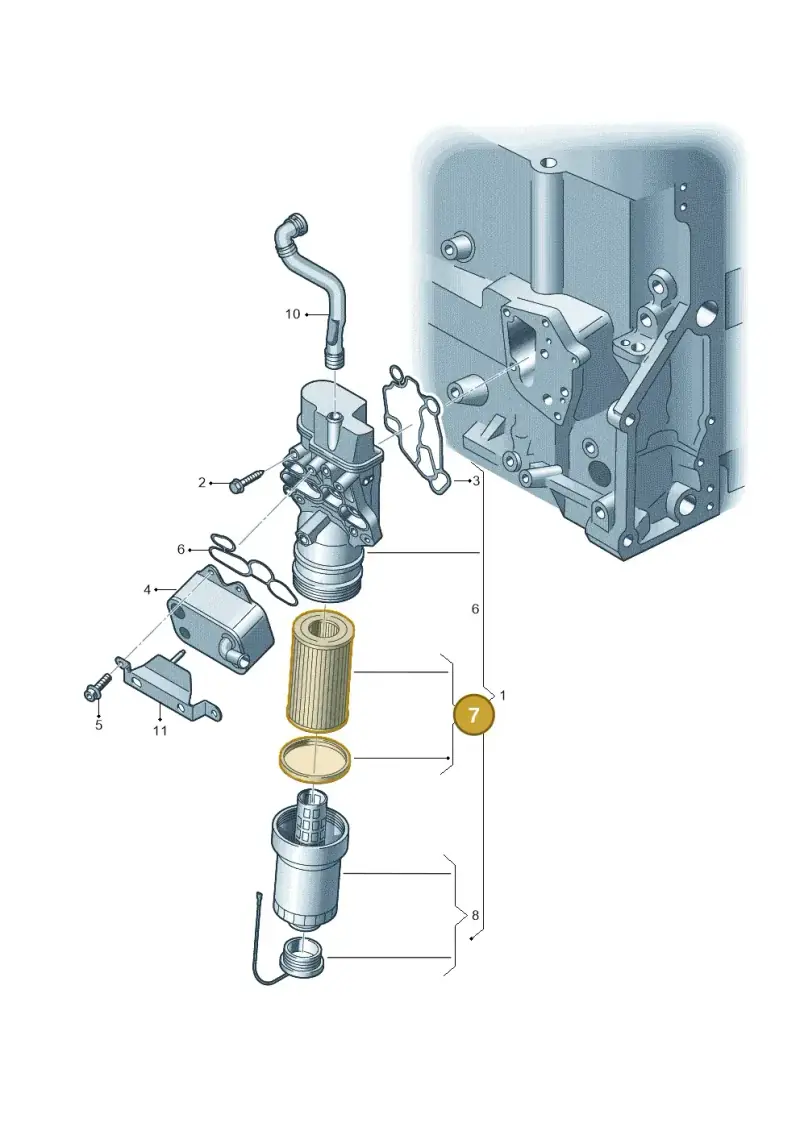 06D115562 — Volkswagen Scirocco 2.0 (2014-2017) diagram 420115600, position 7