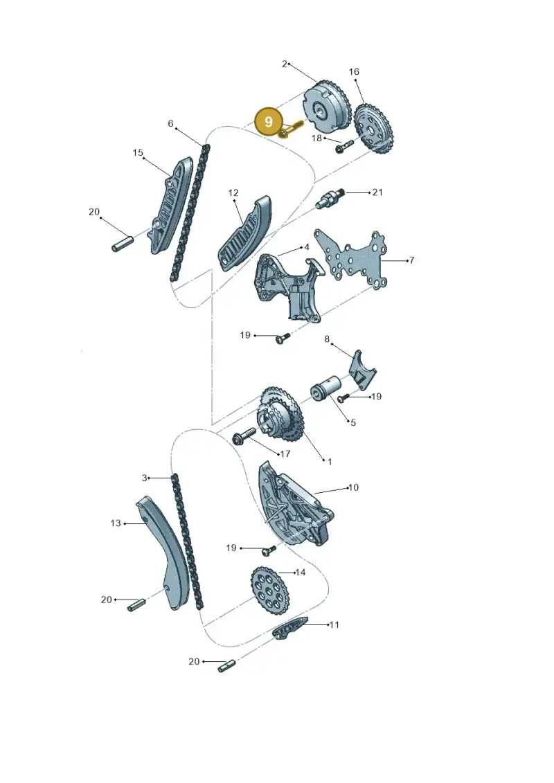 06E109281A — Volkswagen New Beetle             06> (2005-) diagram 449109550, position 9