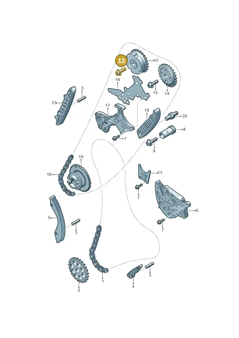 06E109281A — Volkswagen Beetle (2016-2019) diagram 474109800, position 13