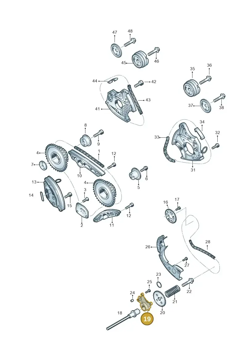 06E109360A — Volkswagen Touareg BlueMotion (2014-2018) diagram 693109550, position 19
