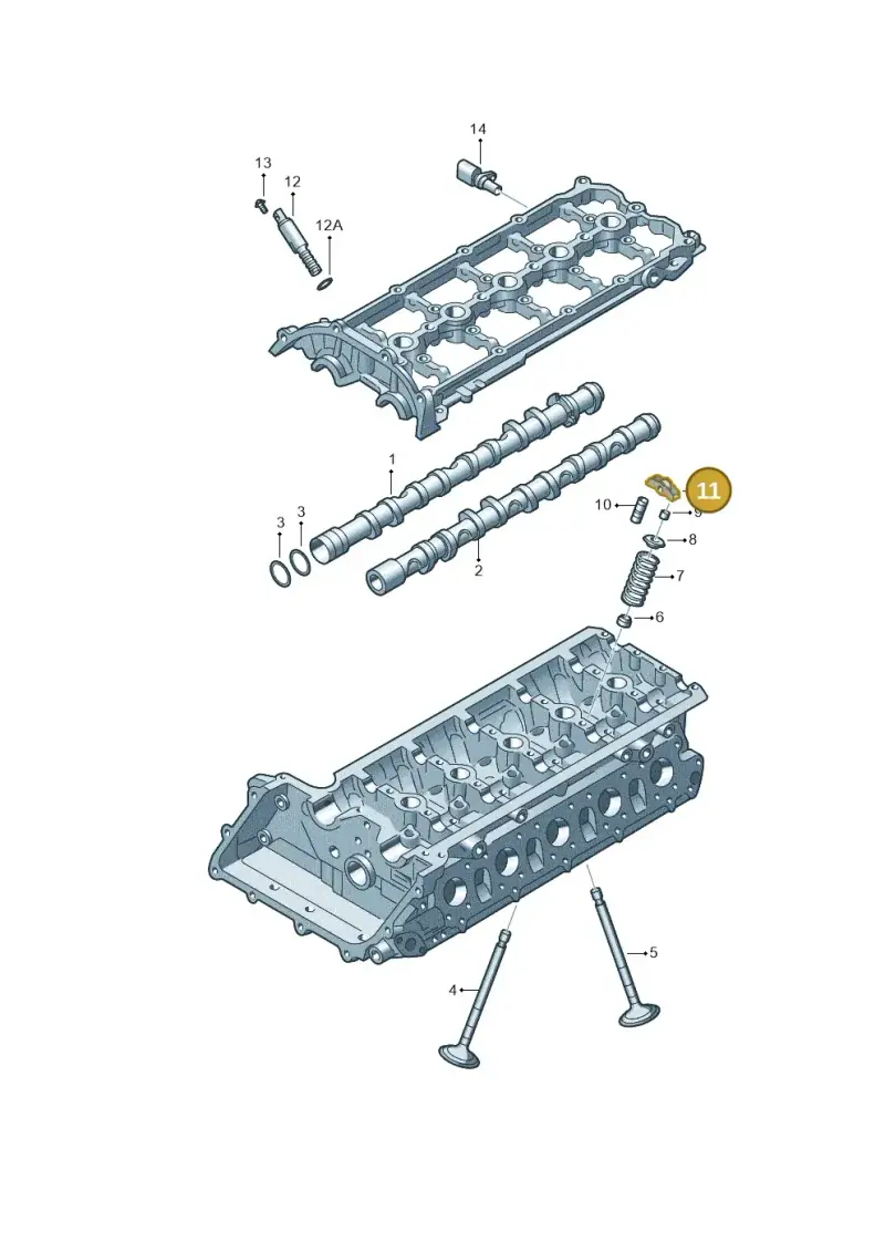 06E109417S — Volkswagen Beetle (2016-2019) diagram 474109350, position 11