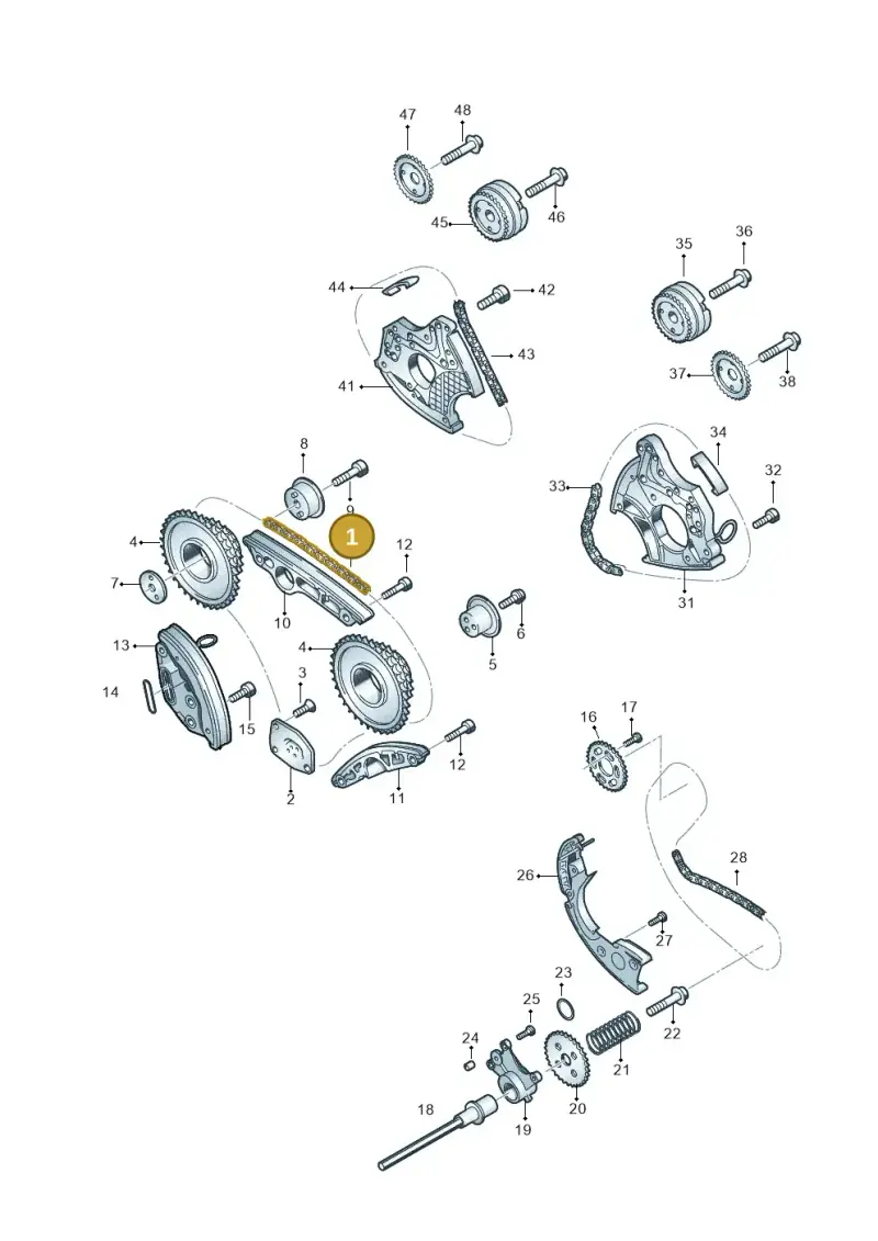 06E109465BC — Volkswagen Touareg BlueMotion (2014-2018) diagram 693109550, position 1