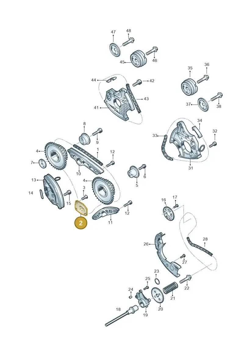 06E109493 — Volkswagen Touareg BlueMotion (2014-2018) diagram 693109550, position 2