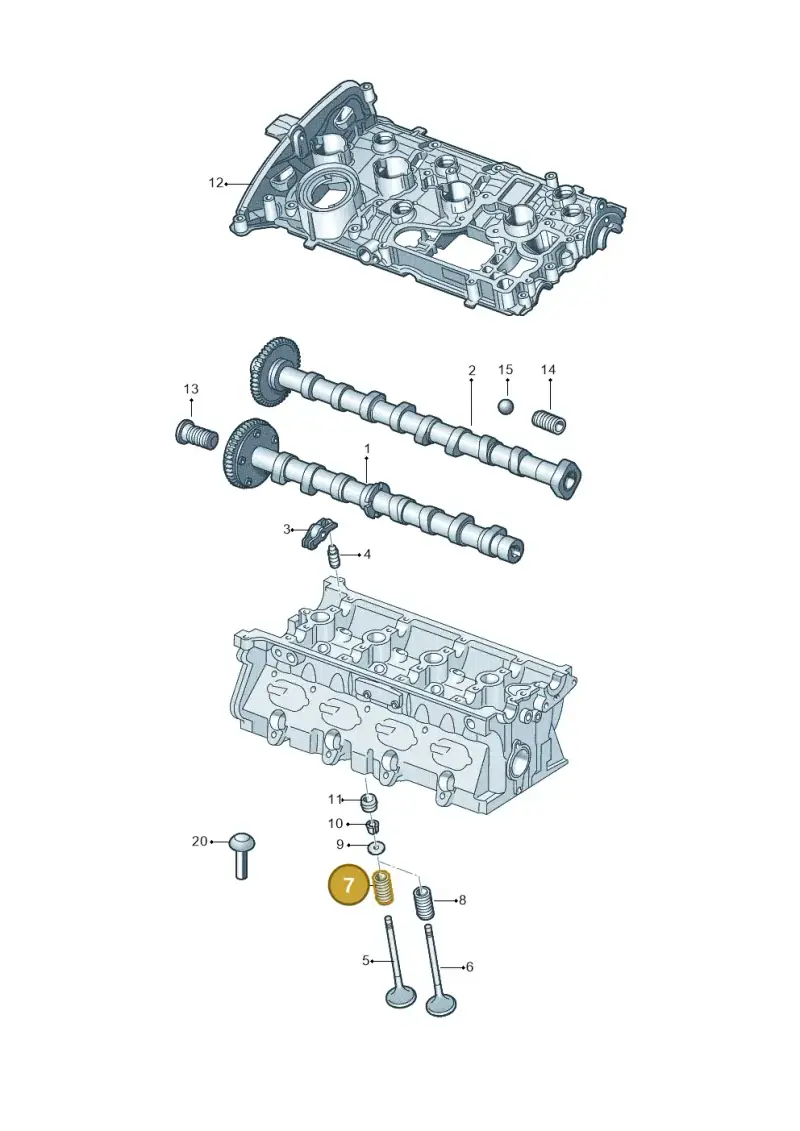 06E109623AC — Volkswagen Touareg (2017-2023) diagram 849109090, position 7
