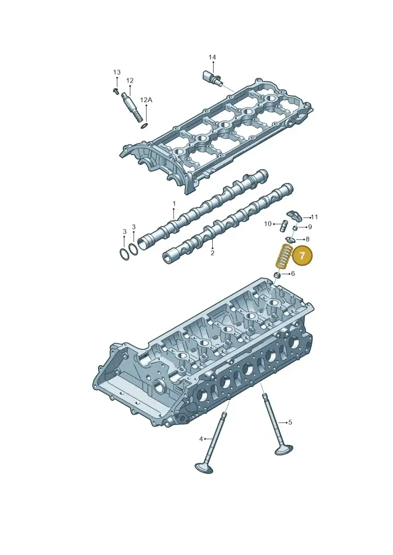06E109623AD — Volkswagen Beetle (2016-2019) diagram 474109350, position 7
