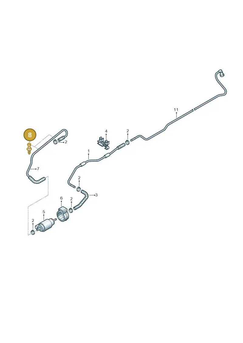 06E133742A — Volkswagen Caravelle (2015-2019) diagram 861201800, position 8