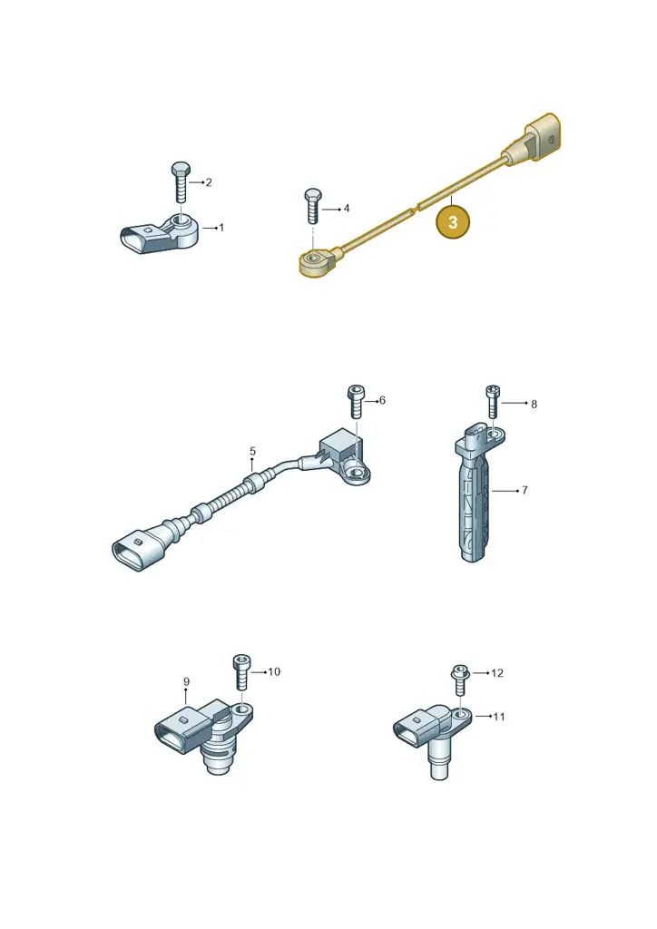 06E905377K — Volkswagen Touareg BlueMotion (2014-2018) diagram 787906000, position 3