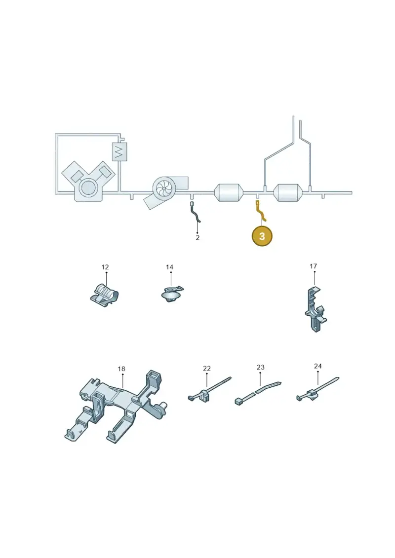 06E906265AM — Volkswagen Phideon (2016-2023) diagram 251906100, position 3