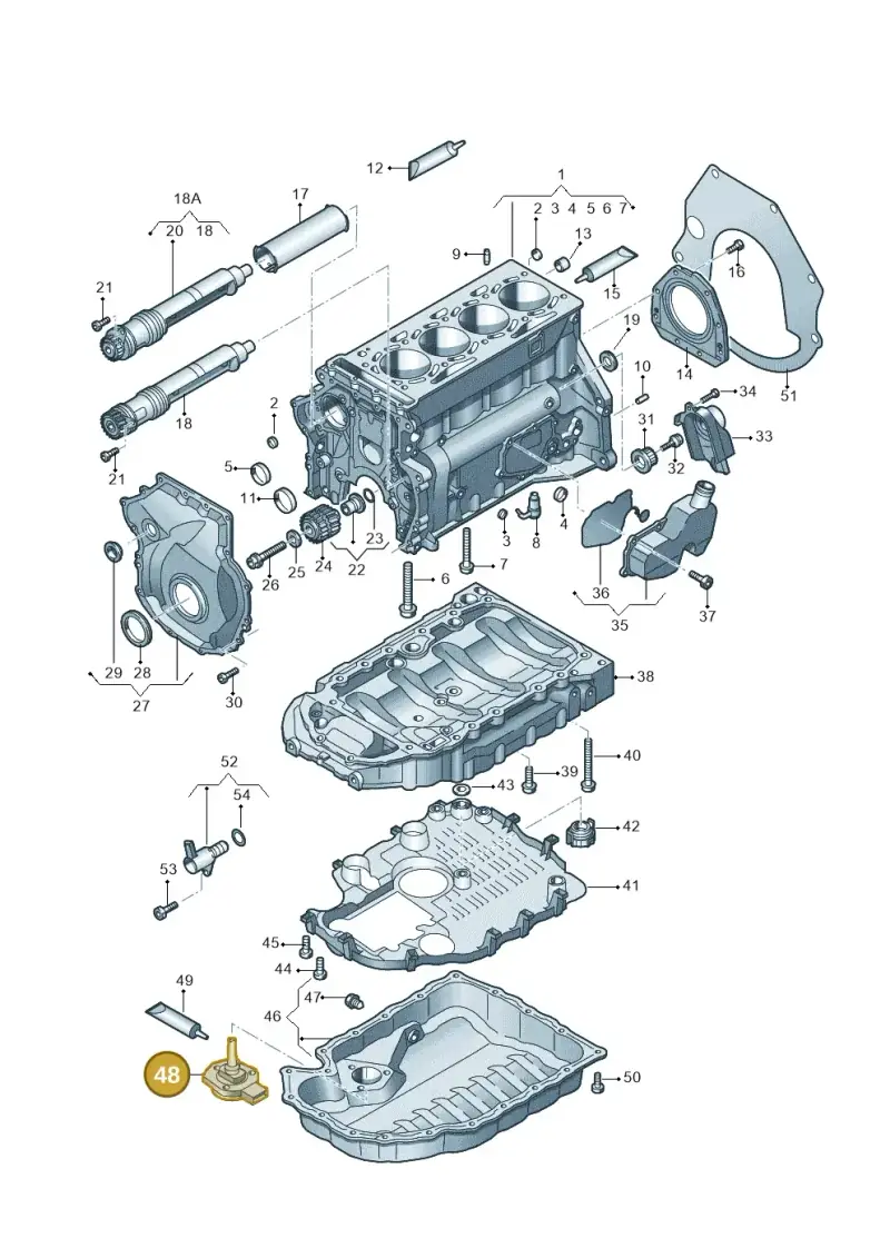 06E907660 — Volkswagen New beetle cabriolet (2011-2016) diagram 634103100, position 48