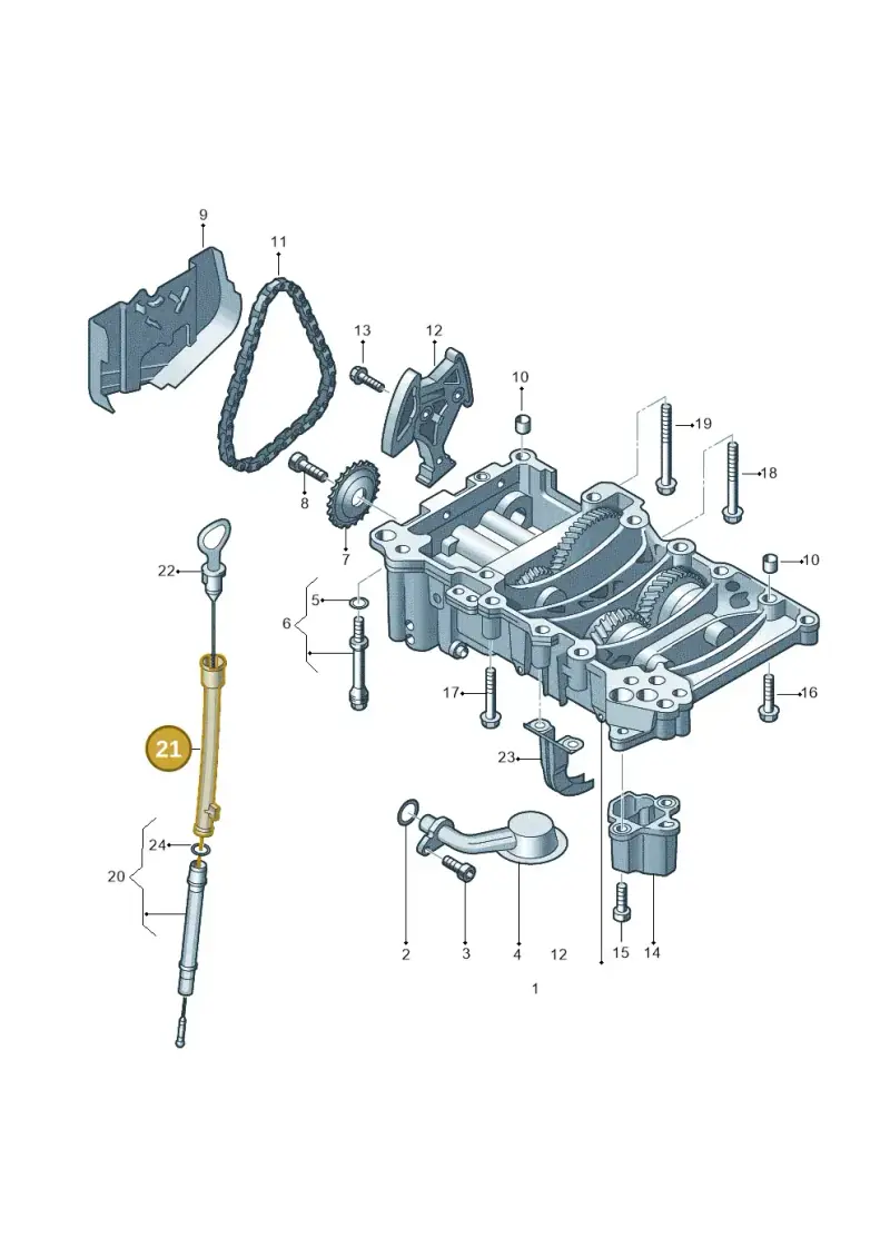 06F103663J — Volkswagen GOLF PLUS              08> (2007-) diagram 412115200, position 21