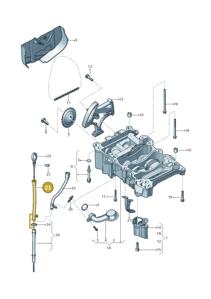 06F103663J — Volkswagen JETTA                  06> (2006-) diagram 462115150, position 21