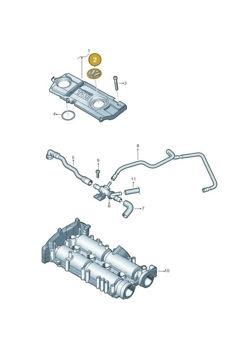 06F103940 — Volkswagen Scirocco 2.0 (2014-2017) diagram 786103700, position 2
