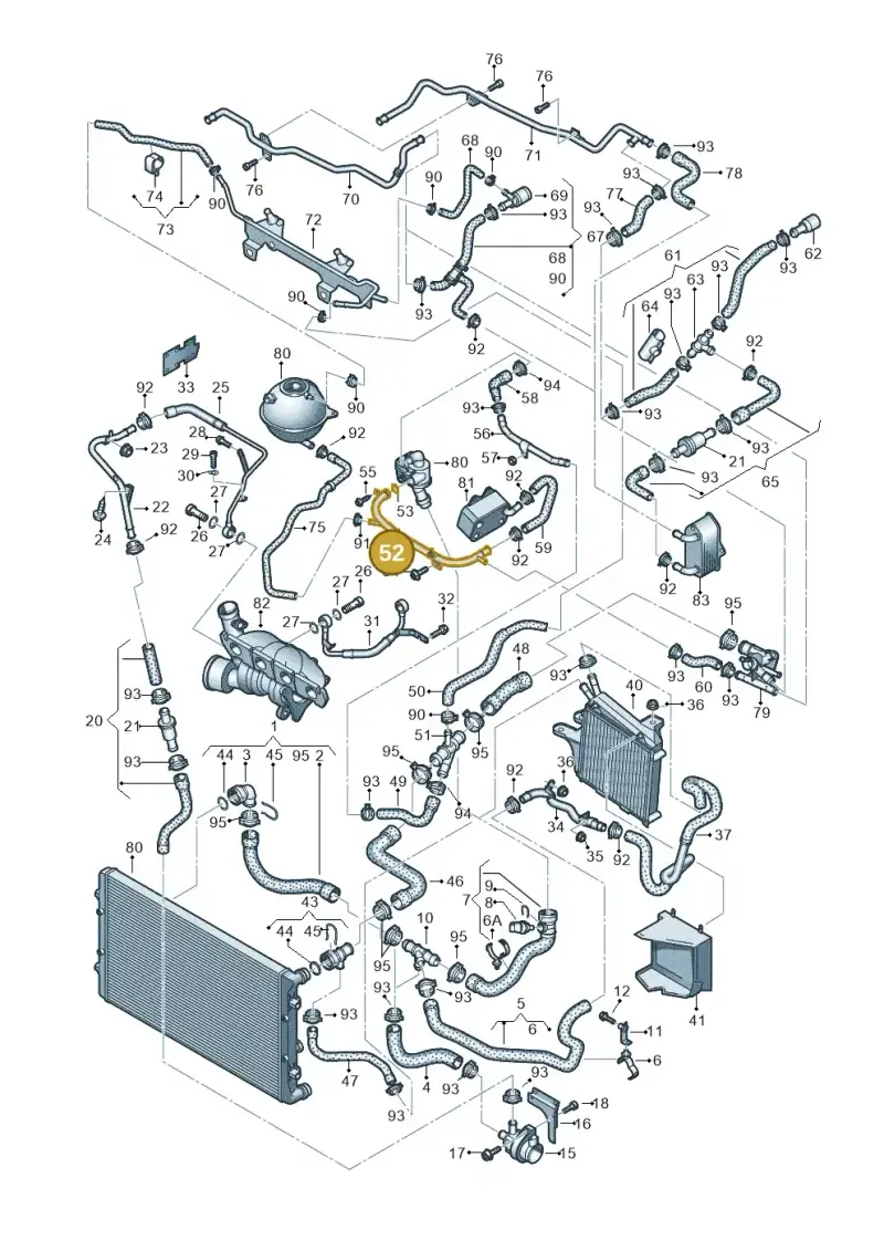 06F121065H — Volkswagen GOLF VARIANT           07> (2007-) diagram 474121300, position 52