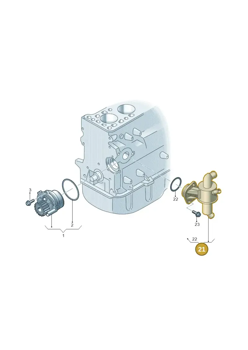 06F121111F — Volkswagen EOS 2.0 (2008-2010) diagram 690121050, position 21
