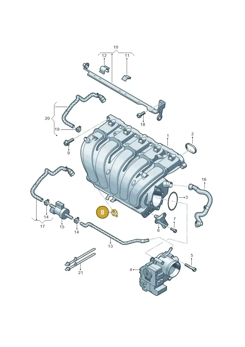 06F121273 — Volkswagen JETTA                  06> (2005-) diagram 474133370, position 8
