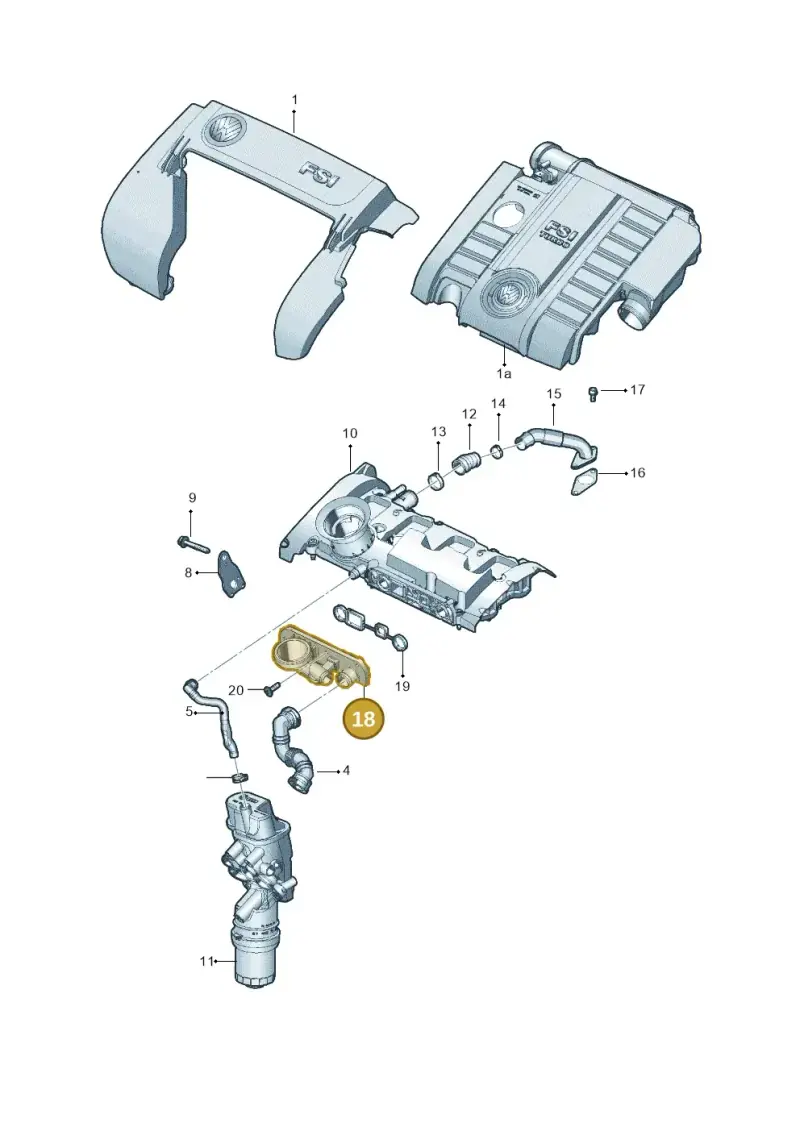 06F129101P — Volkswagen Jetta             "USA"05> (2005-) diagram 462103800, position 18