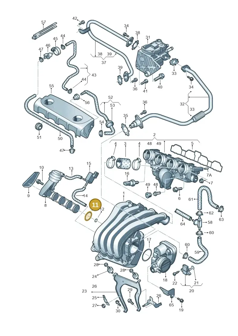 06F133148 — Volkswagen Passat estate (2008-2011) diagram 420133300, position 11