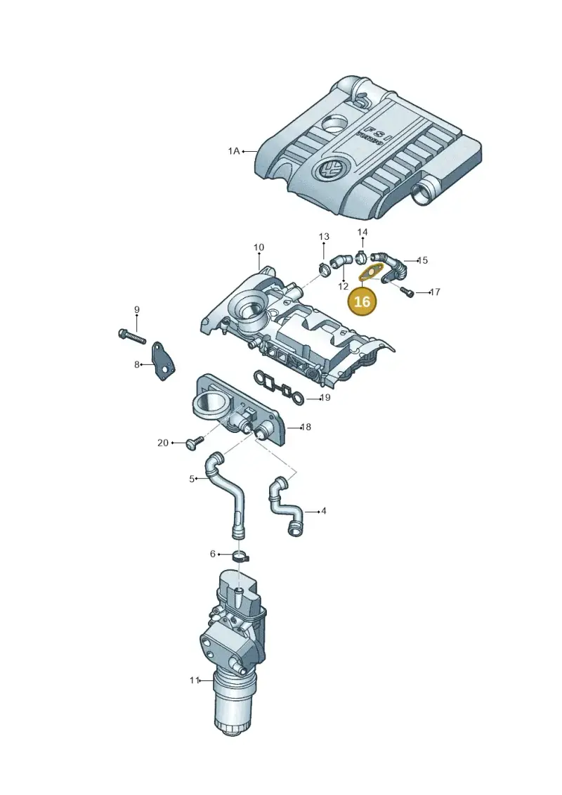 06F145757F — Volkswagen Jetta             "USA"05> (2005-) diagram 449103890, position 16