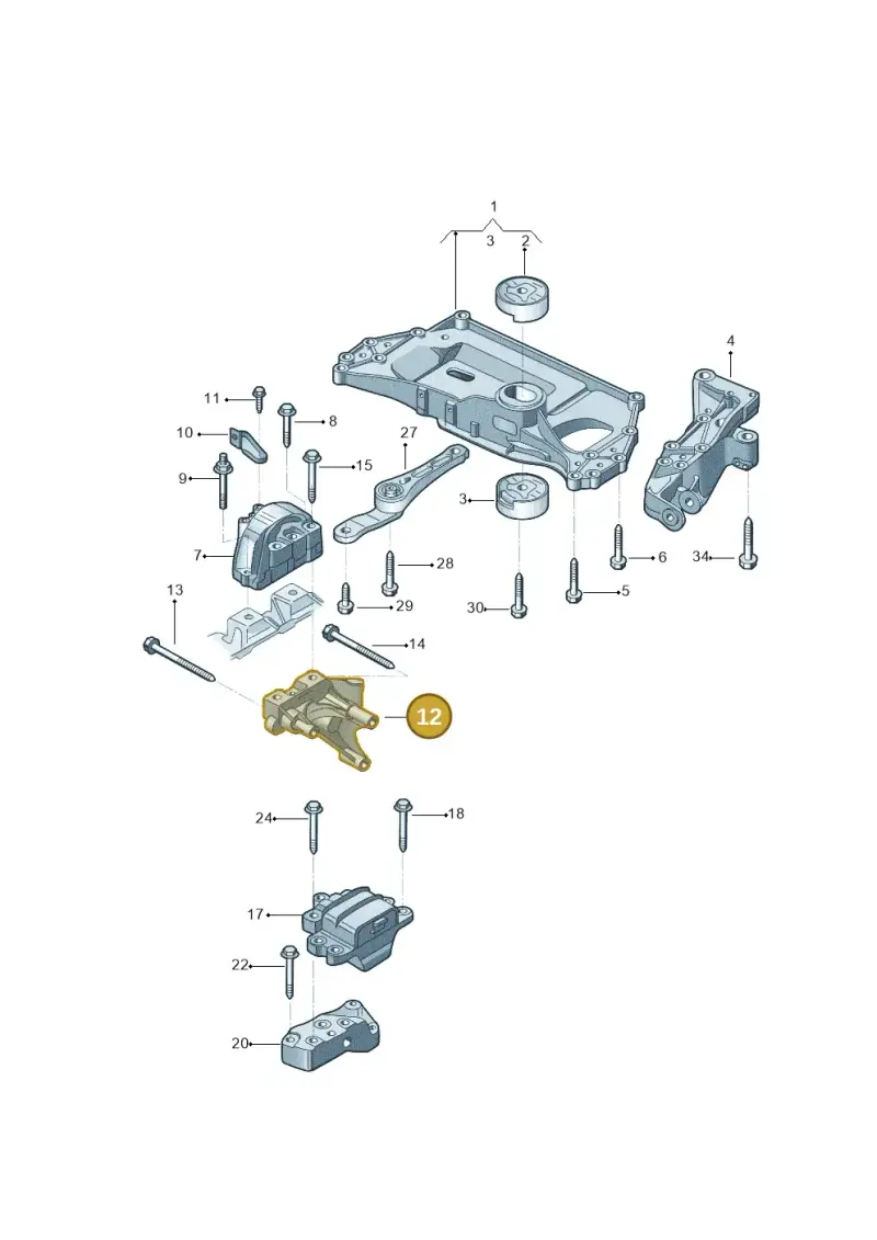 06F199207Q — Volkswagen Jetta 2.0 (2015-2015) diagram 880199200, position 12
