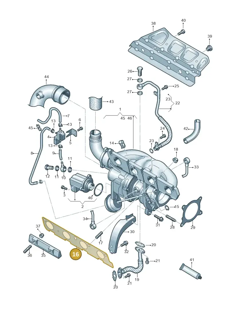 06F253039F — Volkswagen Caravelle (2015-2019) diagram 861145550, position 16