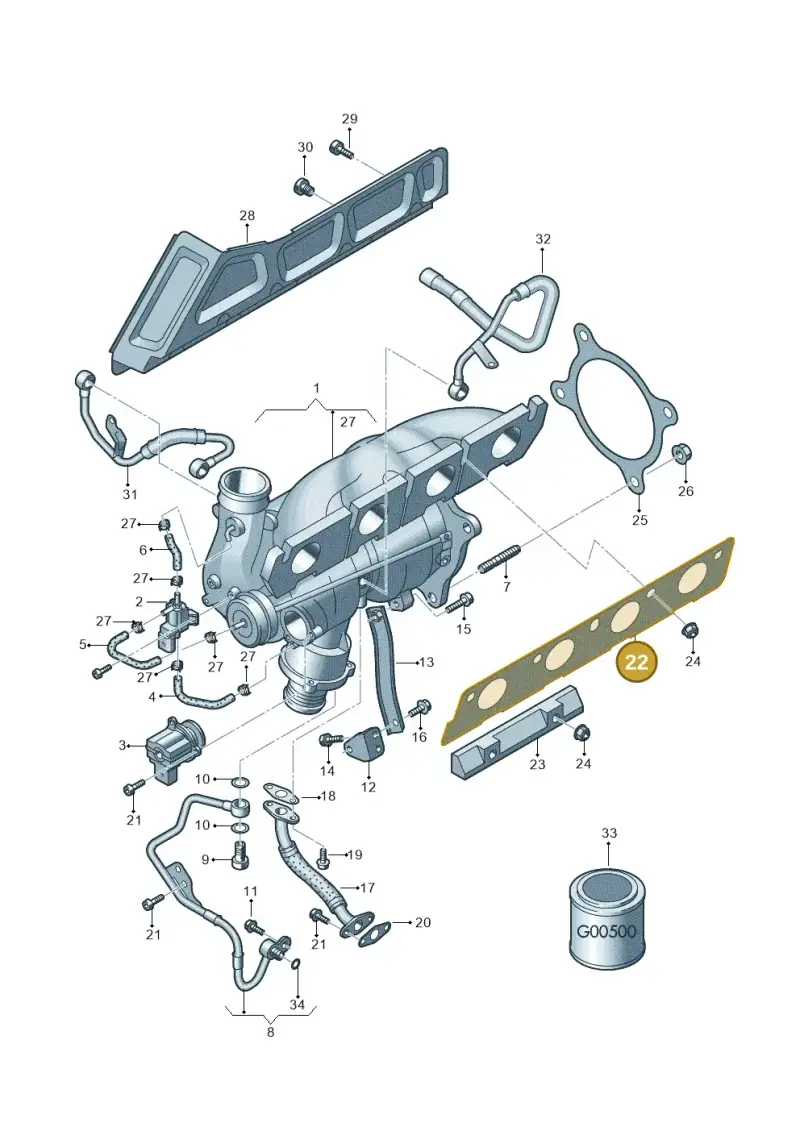 06F253039F — Volkswagen Amarok twin cab (2016-2022) diagram 647145600, position 22