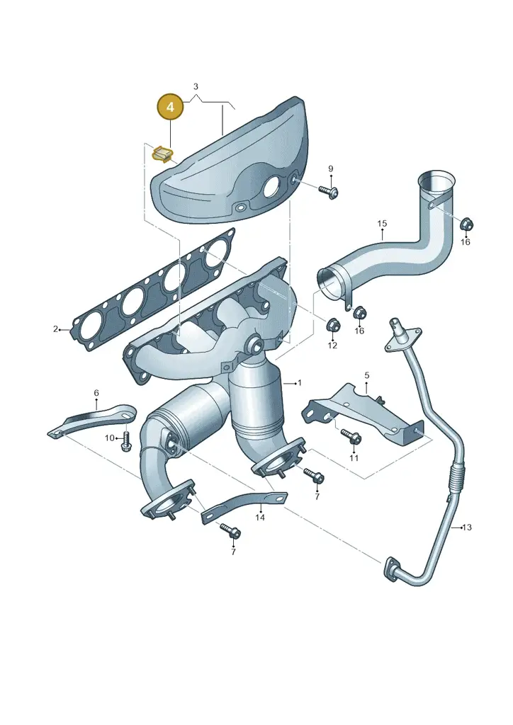 06F253080 — Volkswagen Passat estate (2008-2011) diagram 412253250, position 4
