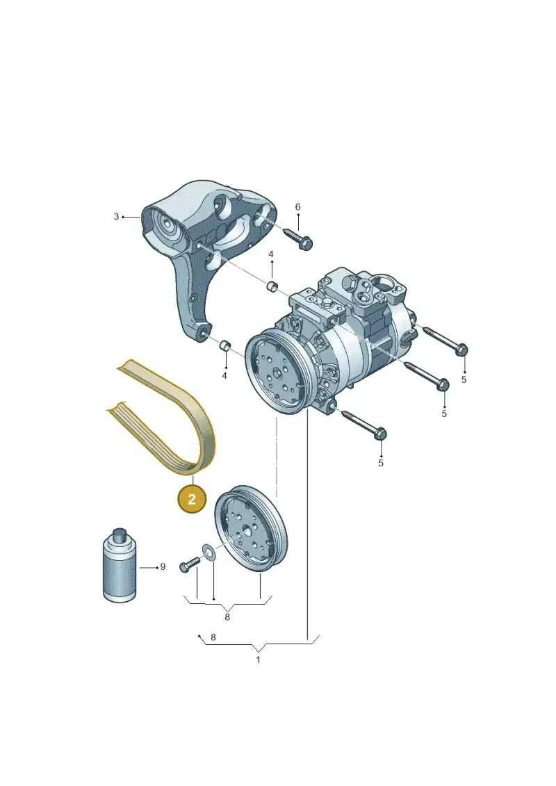 06F260849E — Volkswagen Caddy Maxi Kombi (2010-2015) diagram 409260100, position 2