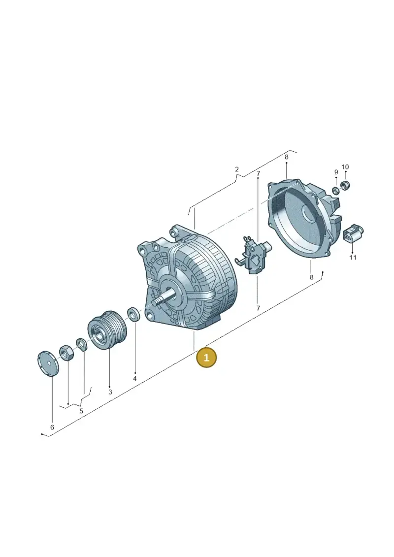 06F903023E — Volkswagen Polo (2012-2014) diagram 737903000, position 1