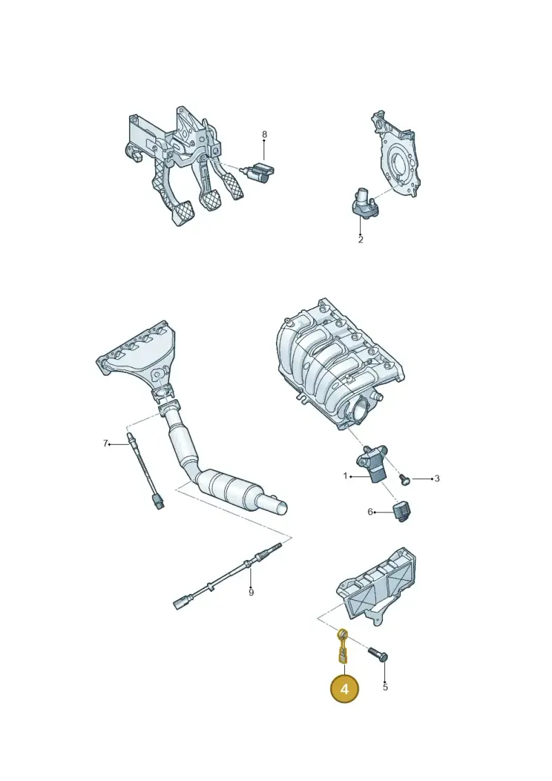 06F905377 — Volkswagen Jetta (2008-2011) diagram 684906300, position 4