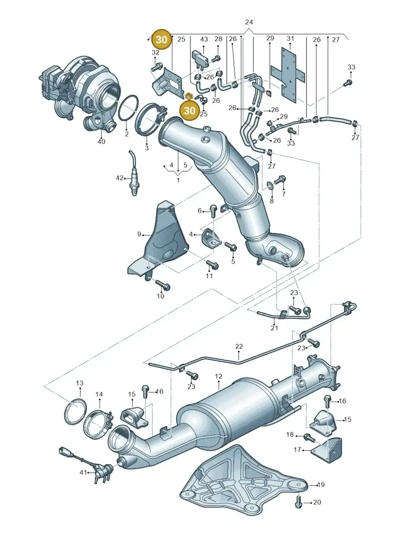 06F971842 — Volkswagen Amarok twin cab (2022-) diagram 894253480, position 30